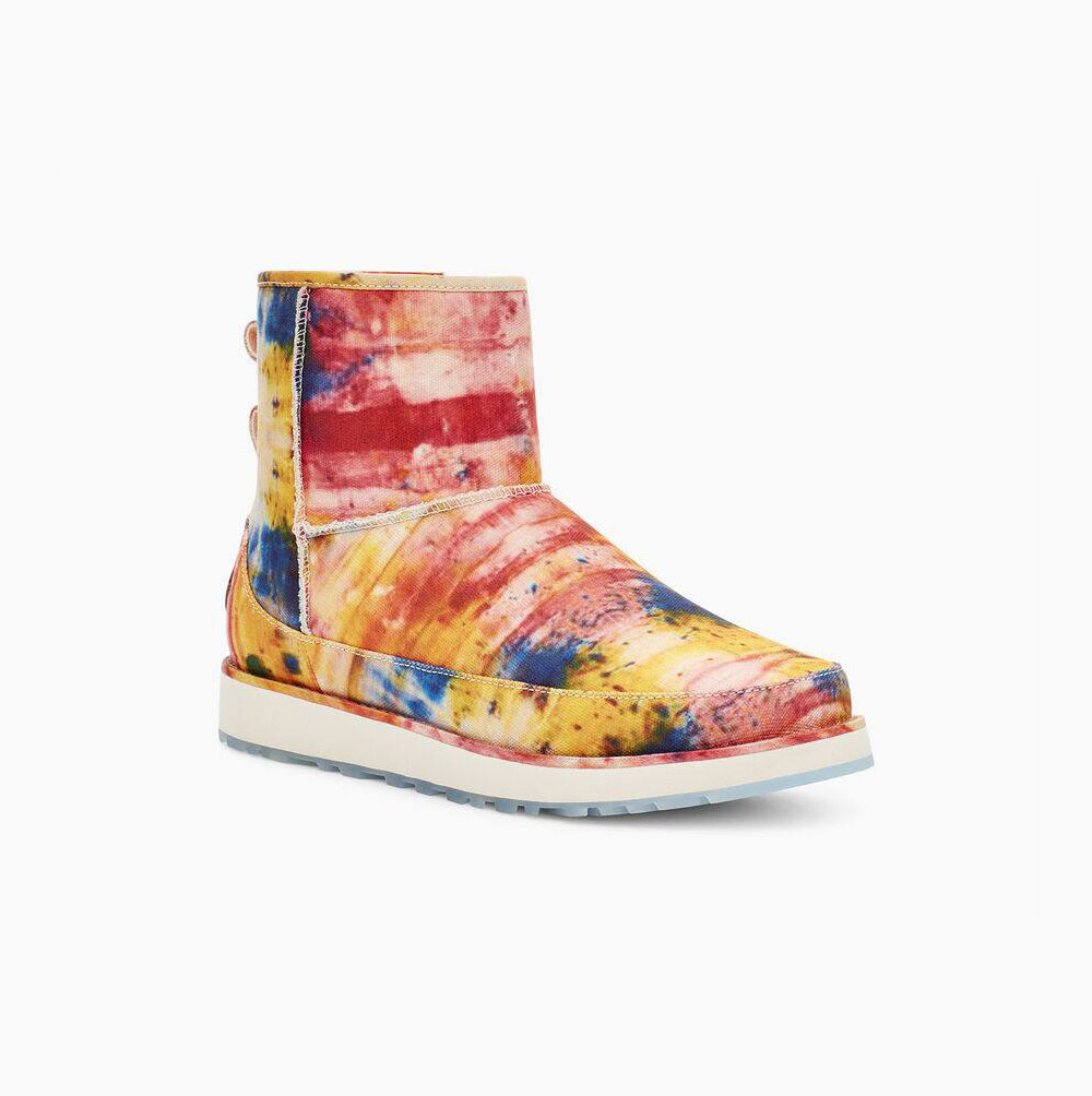 UGG X Ovadia Classic Mini Tie Dye - Tøfler Herre - Multicolor (NO-P618)